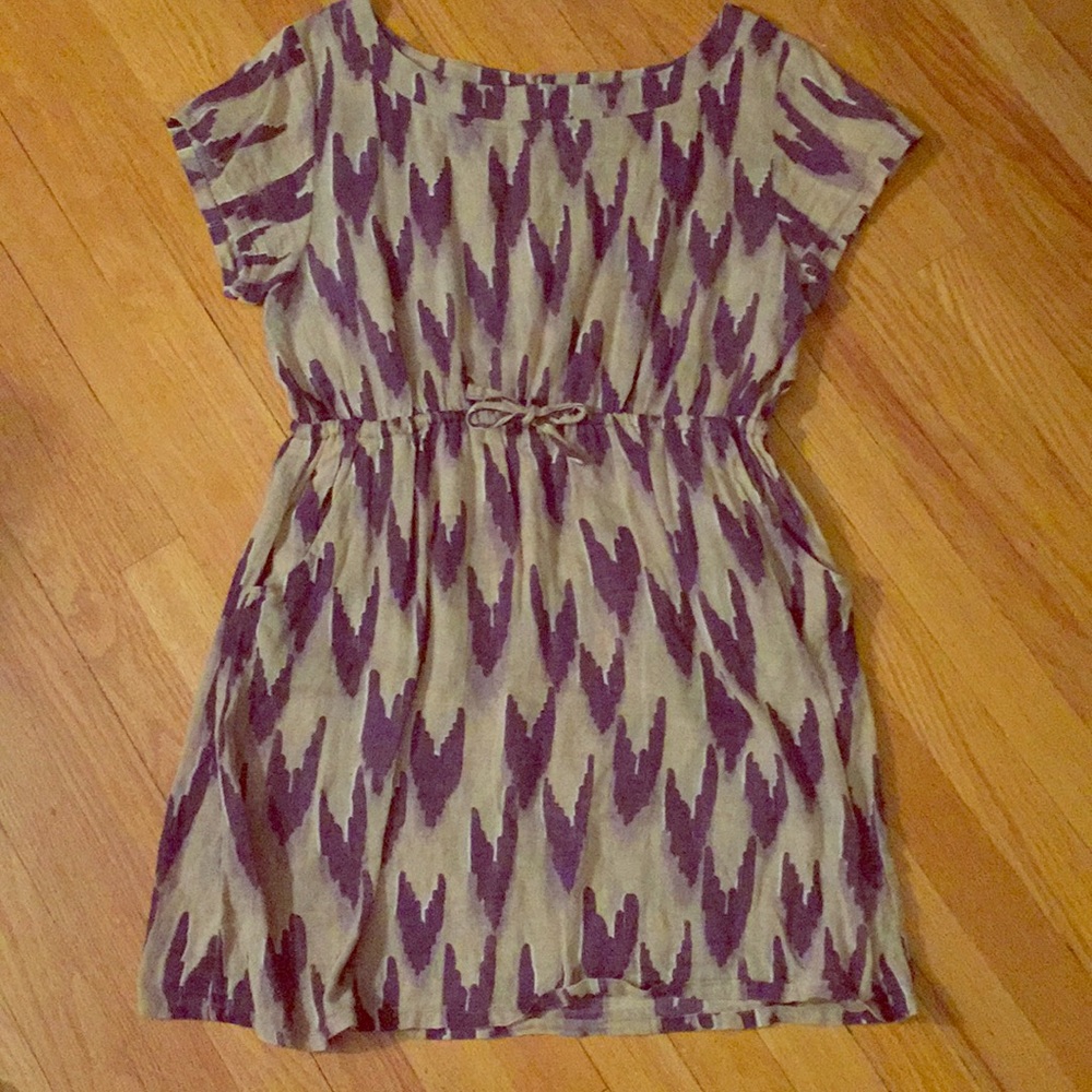 Anthropologie linen dress